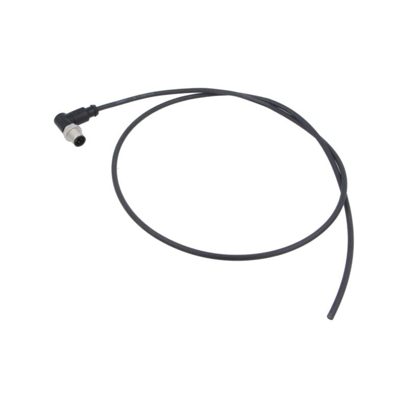 Conector: M12; mufă; tată; PIN: 4; în unghi; cabluri; 1m