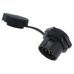 Conector: circular; soclu; tată; 02; 12A; 500V; PIN: 7; IP67; drept