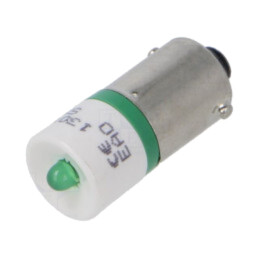 Lampă LED; verde; BA9S; 130VAC; Nr.diode: 1; OptoHiT
