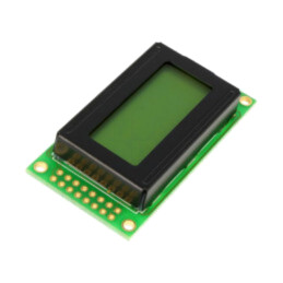Afişaj: LCD; alfanumerice; STN Positive; 8x2; 58x32x13mm; LED; 2x8