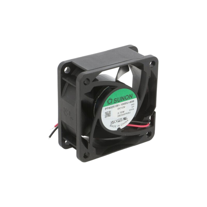 Ventilator: DC; axial; 12VDC; 60x60x25mm; 62m3/h; 41,7dBA; bilă