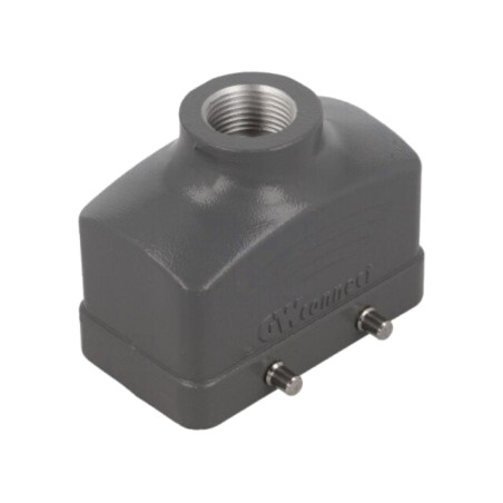 Enclosure for connectors: HDC; size 10B; for cable; straight; M20