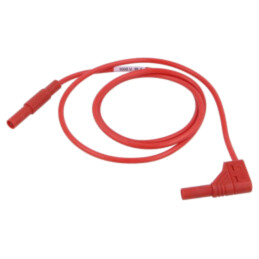 Cablu de măsurare; 16A; cu izolaţie; Unom: 1kV; Lung: 1m; roşie