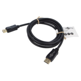 Cablu; DisplayPort mufă,din ambele părţi; PVC; Lung: 2m; negru