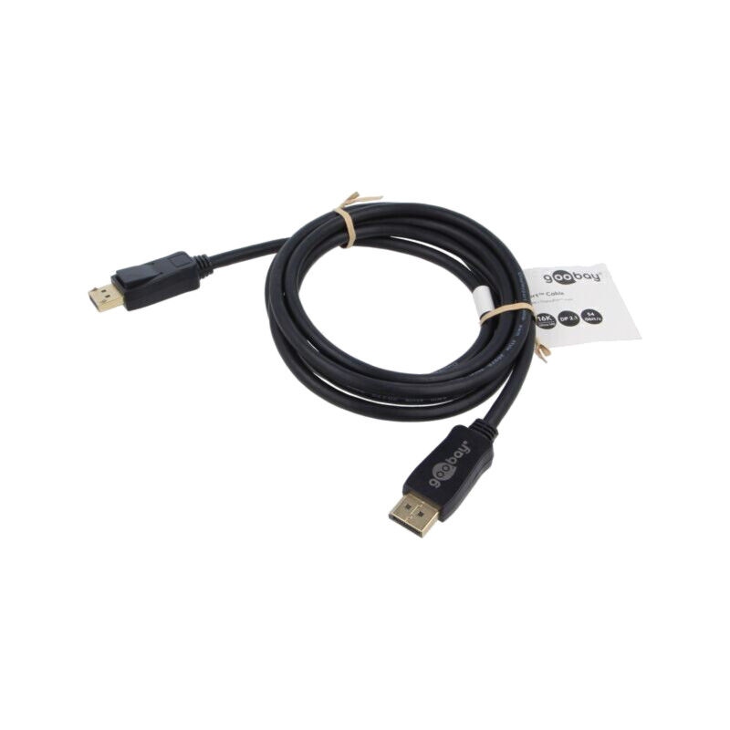Cablu; DisplayPort mufă,din ambele părţi; PVC; Lung: 2m; negru Cablu; DisplayPort mufă,din ambele părţi; PVC; Lung: 2m; negru