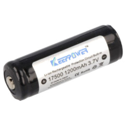 Acumul: Li-Ion; 17500,4/5A; 3,7V; 1200mAh; Ø17x53mm