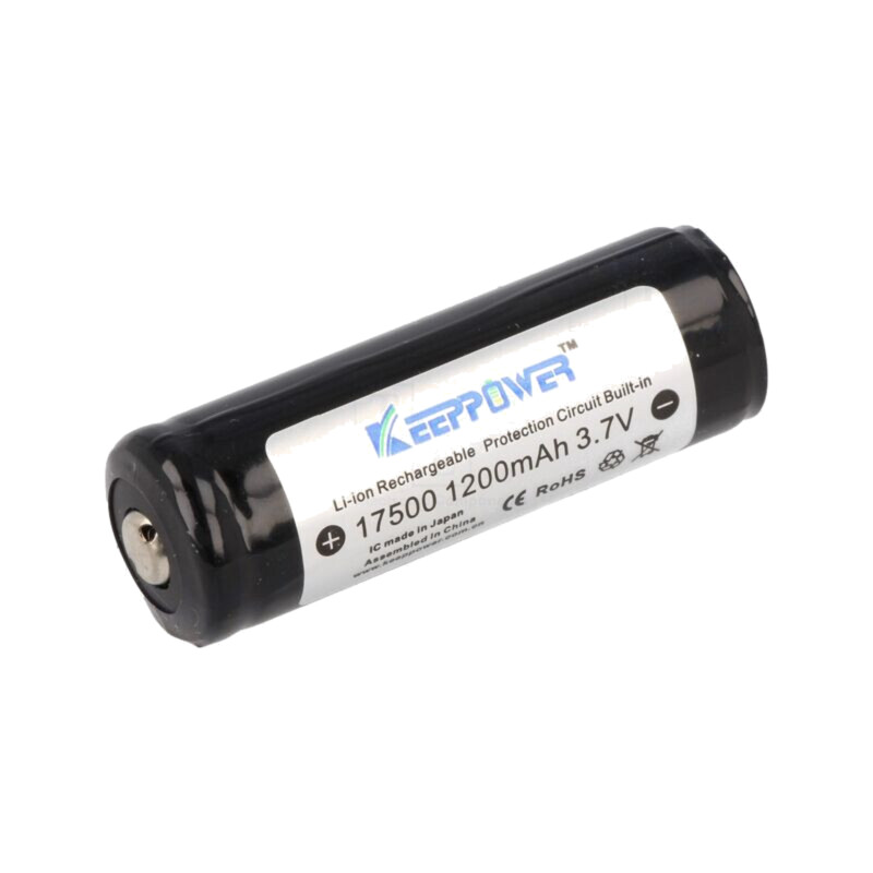 Acumul: Li-Ion; 17500,4/5A; 3,7V; 1200mAh; Ø17x53mm Acumul: Li-Ion; 17500,4/5A; 3,7V; 1200mAh; Ø17x53mm