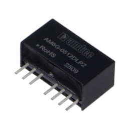 Convertor: DC/DC; 6W; Uintr: 4,5÷9VDC; Uieş: 12VDC; Uieş2: -12VDC