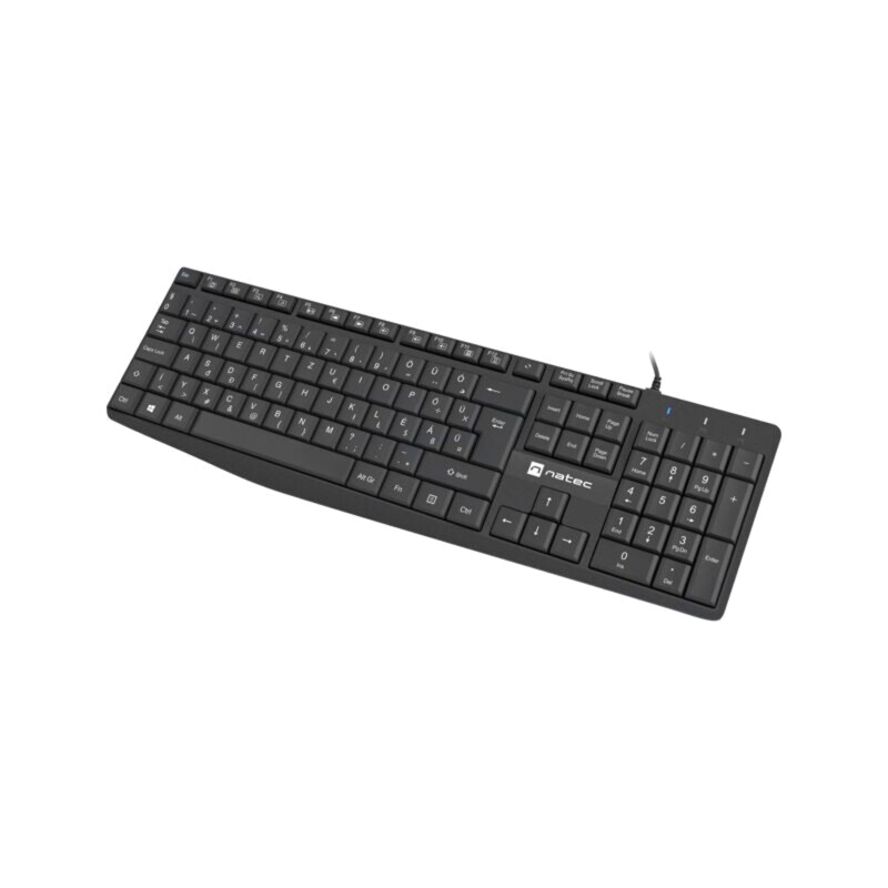 Tastatură; neagră; USB A; HU layout,cu cablu,slim; Lung: 1,8m