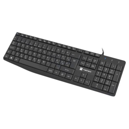 Tastatură; neagră; USB A; HU layout,cu cablu,slim; Lung: 1,8m