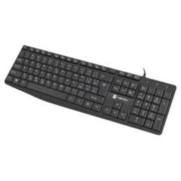 Tastatură; neagră; USB A; CZ layout,cu cablu,SK layout,slim