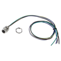 Conector: M12; soclu; mamă; 2A; 60V; PIN: 5; IP67; drept; cabluri