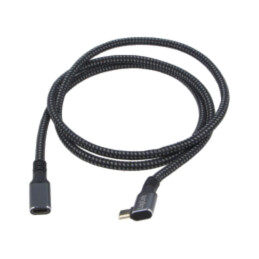 Cablu; USB 3.2 Gen 2; USB C soclu,USB C mufă în unghi; aurit; 1m