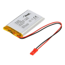 Acumul: Li-Po; 3,7V; 2200mAh; cabluri,contector JST SYP-02T-1