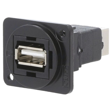 Adaptor; USB A soclu,USB B soclu; FT; USB 2.0; metal; Filet: M3