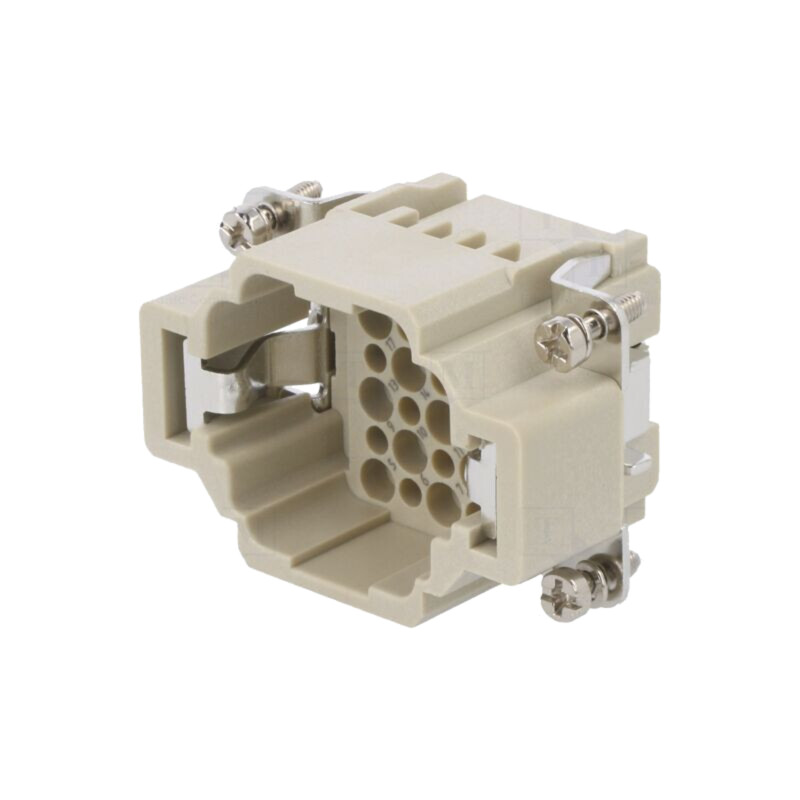 Conector: HDC; inserturi de contact; tată; DDD; PIN: 24; 24+PE; 10A Conector: HDC; inserturi de contact; tată; DDD; PIN: 24; 24+PE; 10A