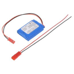 Acumul: Li-Po; 7,4V; 600mAh; cabluri,contector JST SYR-02T