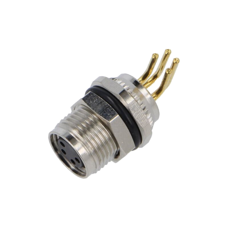 Conector: M8; soclu; mamă; 48V; 4A; PIN: 4; IP67; în unghi; THT Conector: M8; soclu; mamă; 48V; 4A; PIN: 4; IP67; în unghi; THT