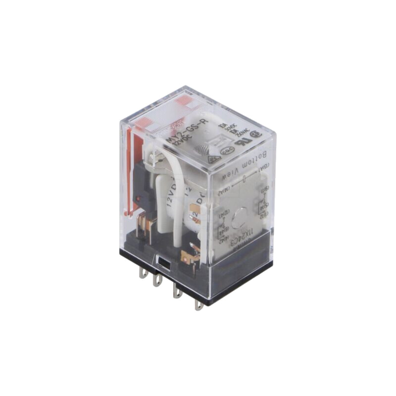 Releu: electromagnetic; DPDT; Ubobină: 12VDC; Icontacte max: 10A Releu: electromagnetic; DPDT; Ubobină: 12VDC; Icontacte max: 10A