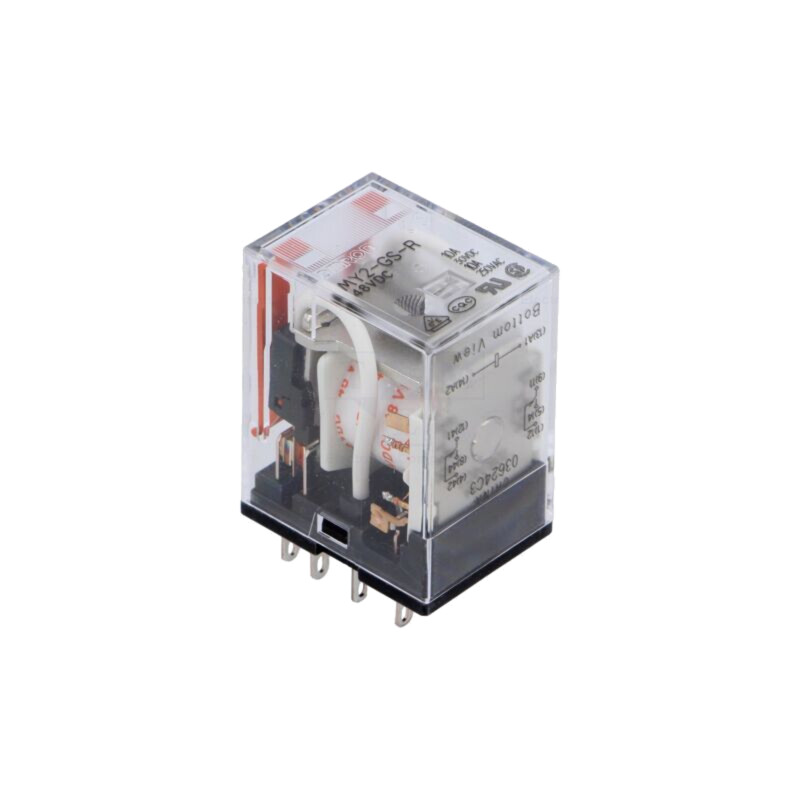 Releu: electromagnetic; DPDT; Ubobină: 48VDC; Icontacte max: 10A Releu: electromagnetic; DPDT; Ubobină: 48VDC; Icontacte max: 10A