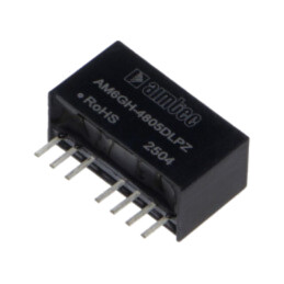 Convertor: DC/DC; 6W; Uintr: 18÷75VDC; Uieş: 5VDC; Uieş2: -5VDC; SIP8