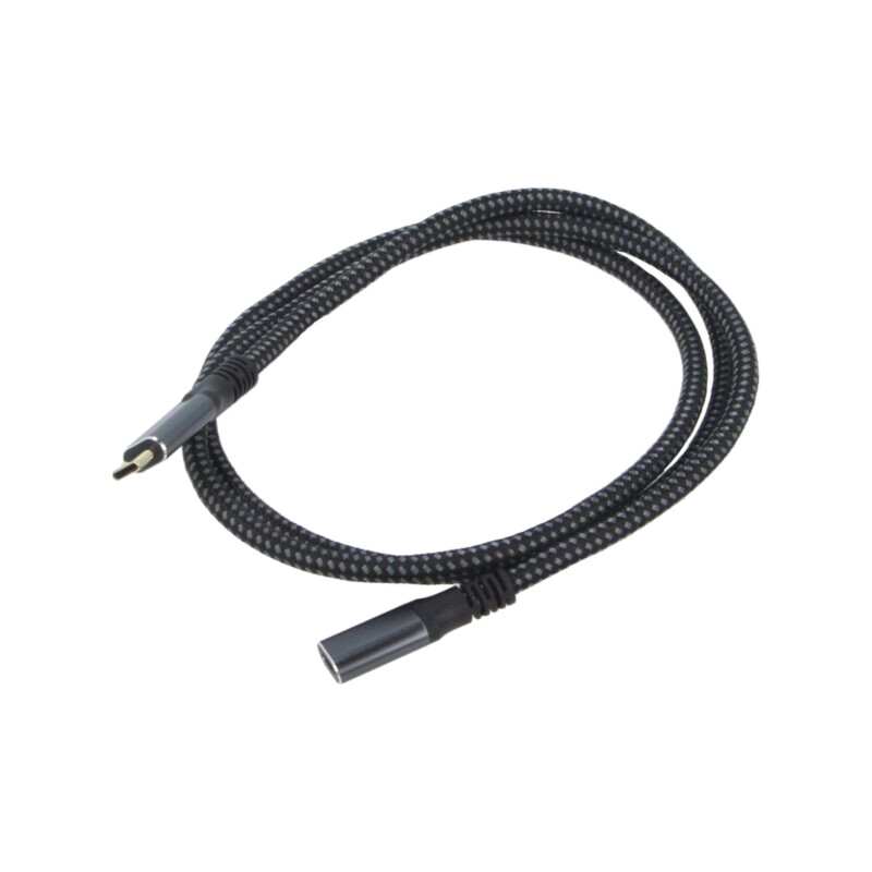 Cablu; USB 3.2 Gen 2; USB C soclu,USB C mufă; aurit; 1m; negru