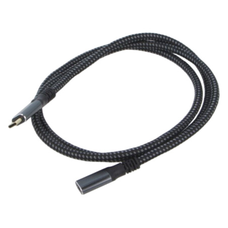 Cablu; USB 3.2 Gen 2; USB C soclu,USB C mufă; aurit; 1m; negru