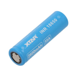Acumul: Li-Ion; 18650,MR18650; 3,6V; 2600mAh; Ø18,6x65mm; 30A
