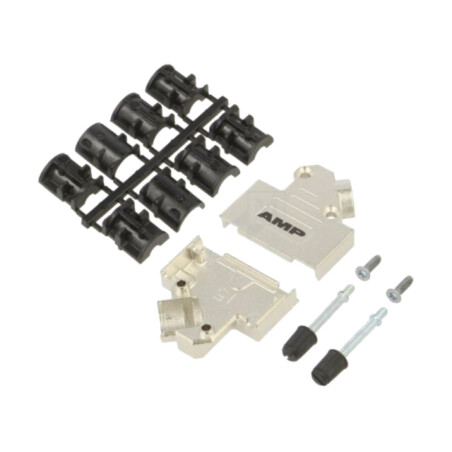 connector METAL BACKSHELL 15 WAY   45 DE