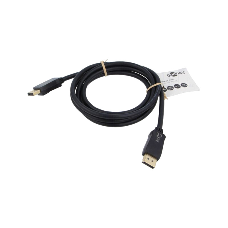 Cablu; DisplayPort mufă,din ambele părţi; PVC; Lung: 2m; negru
