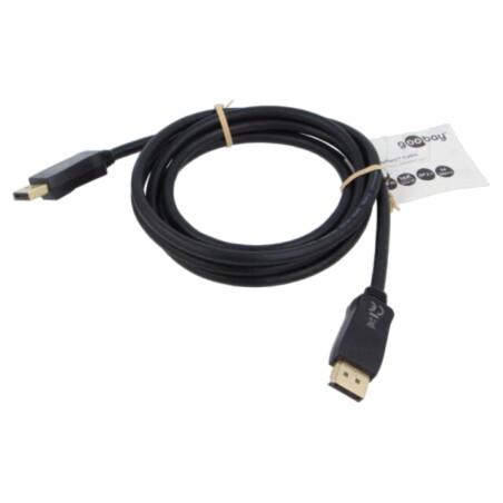 Cablu; DisplayPort mufă,din ambele părţi; PVC; Lung: 2m; negru