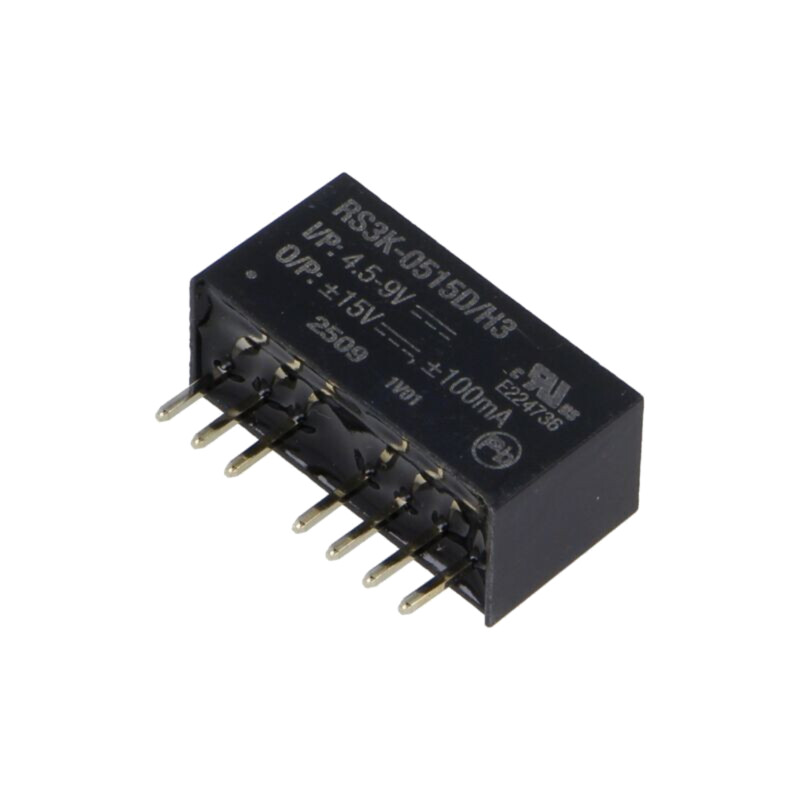 Convertor: DC/DC; 3W; Uintr: 4,5÷9VDC; Uieş: 15VDC; Uieş2: -15VDC Convertor: DC/DC; 3W; Uintr: 4,5÷9VDC; Uieş: 15VDC; Uieş2: -15VDC