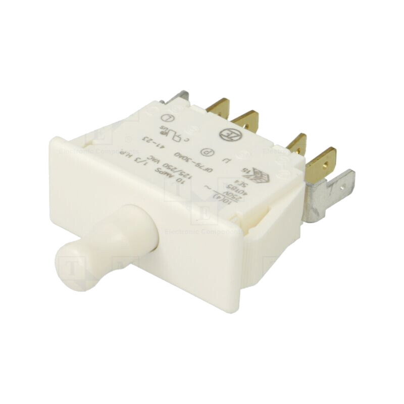 Comutator: pentru uşă; Poz: 2; DPDT; 10A/250VAC; pe panou; UL94V-0 Comutator: pentru uşă; Poz: 2; DPDT; 10A/250VAC; pe panou; UL94V-0