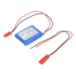 Acumul: Li-Po; 7,4V; 400mAh; cabluri,contector JST SYR-02T