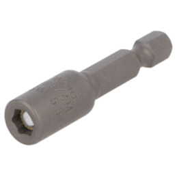 Capăt de şurubelniţă; cap hexagonal; HEX 5,5mm; Lung.tot: 50mm