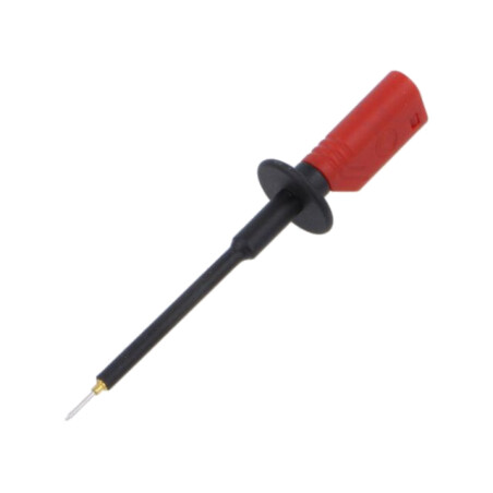Terminal de măsurare; 10A; 1kV; roşie; Diam.vârf: 0,75mm