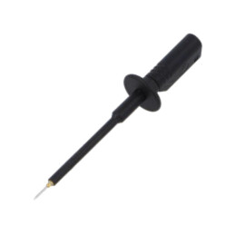 Terminal de măsurare; 10A; 1kV; neagră; Diam.vârf: 0,75mm