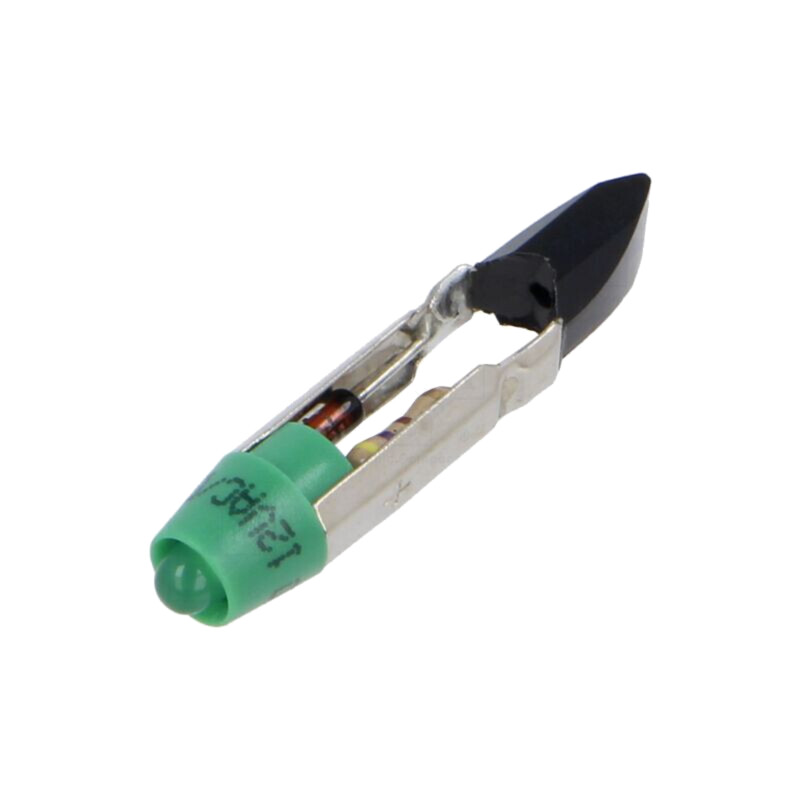Lampă LED; verde; T5,5; 12VDC; 12VAC; Nr.diode: 1 Lampă LED; verde; T5,5; 12VDC; 12VAC; Nr.diode: 1