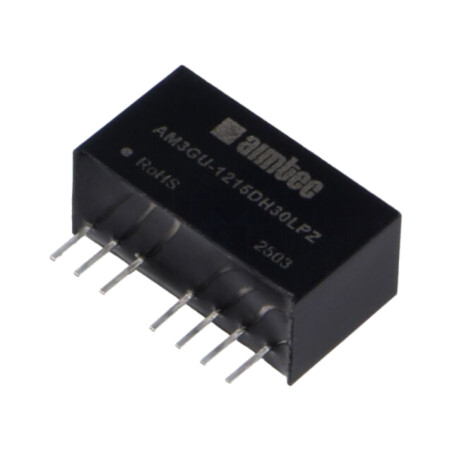 Convertor: DC/DC; 3W; Uintr: 4,5÷36VDC; Uieş: 15VDC; Uieş2: -15VDC