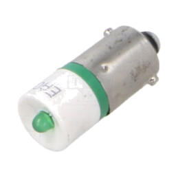 Lampă LED; verde; BA9S; 28VDC; 28VAC; Nr.diode: 1; OptoHiT