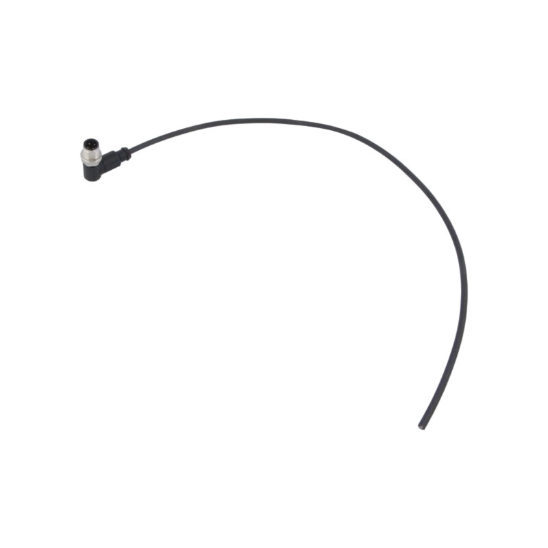 Conector: M12; mufă; tată; PIN: 4; în unghi; cabluri; 0,5m