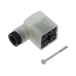 Connector: valve connector; plug; form A; 18mm; female; PIN: 3; M16