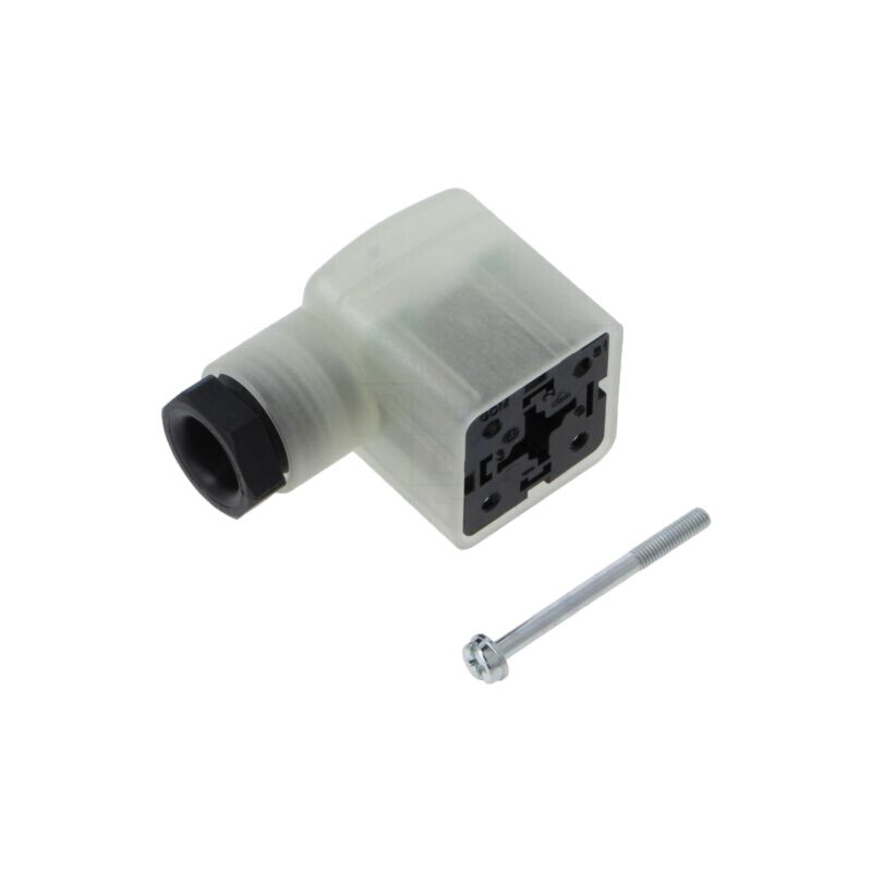 Connector: valve connector; plug; form A; 18mm; female; PIN: 3; M16