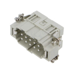 Conector: HDC; inserturi de contact; tată; CSE; PIN: 10; 16A; 600V