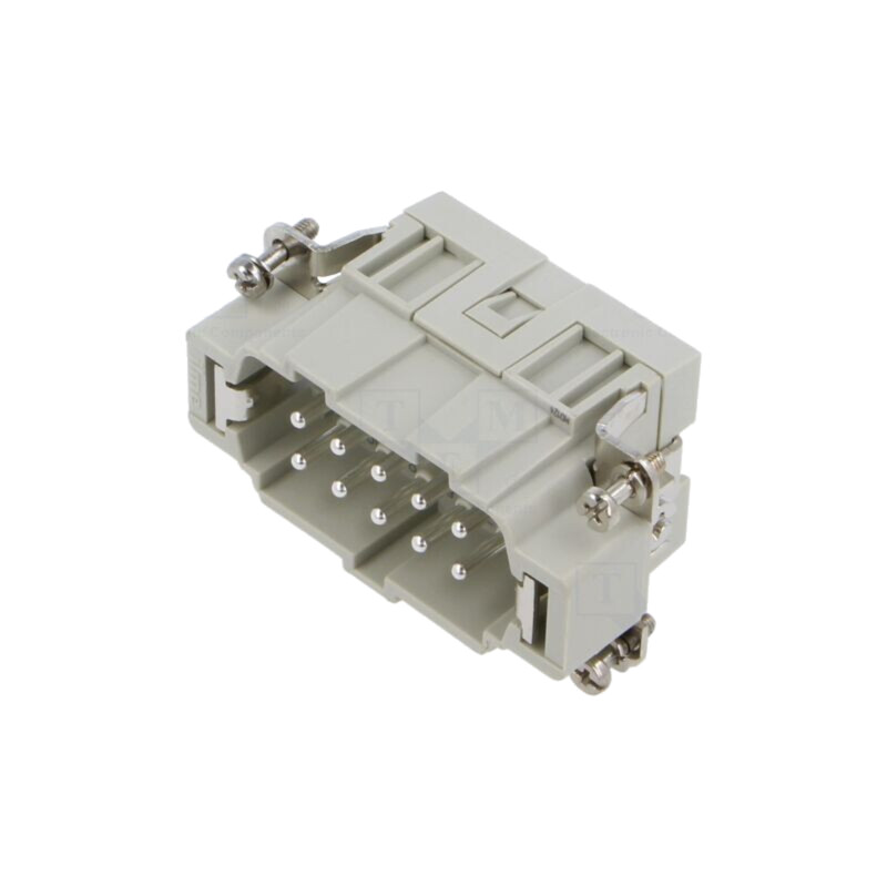 Conector: HDC; inserturi de contact; tată; CSE; PIN: 10; 16A; 600V Conector: HDC; inserturi de contact; tată; CSE; PIN: 10; 16A; 600V