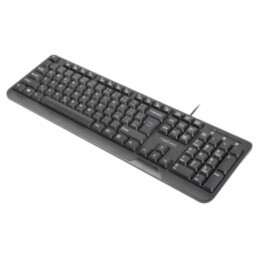 Tastatură; neagră; USB A; CZ layout,cu cablu,SK layout,slim