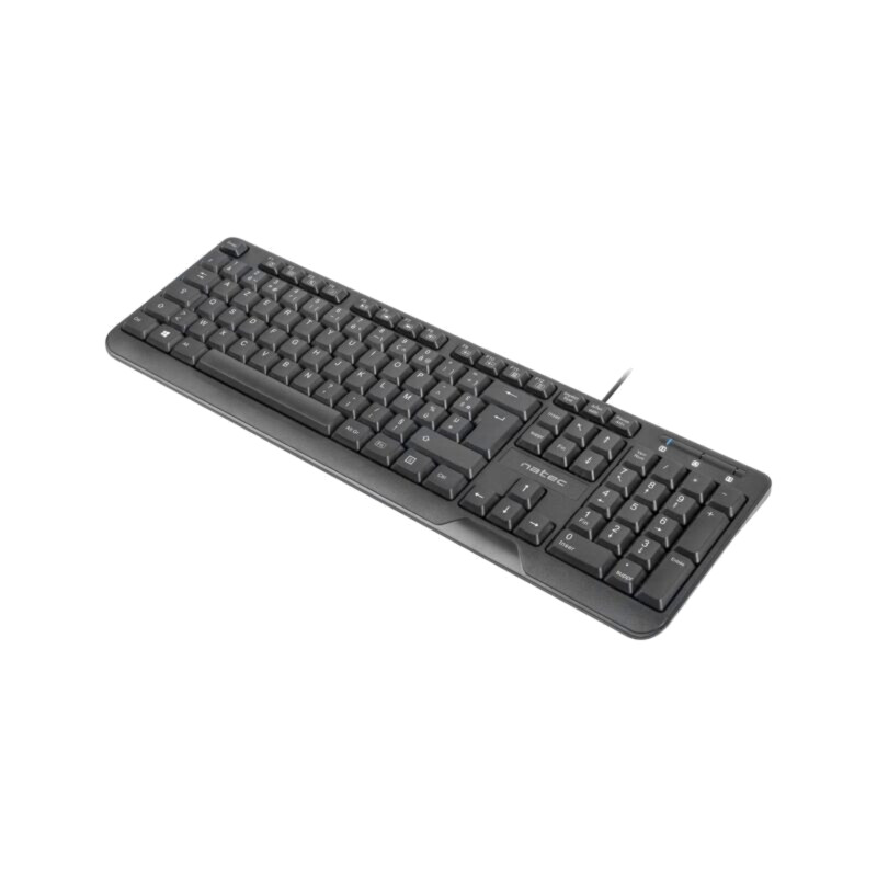 Tastatură; neagră; USB A; FR layout,cu cablu,slim; Lung: 1,8m Tastatură; neagră; USB A; FR layout,cu cablu,slim; Lung: 1,8m