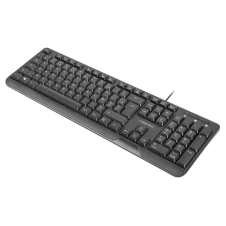 Tastatură; neagră; USB A; FR layout,cu cablu,slim; Lung: 1,8m