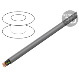 Cablu; PURO-JZ; 18G1mm2; neecranat; 300V,500V; Cu; litat; gri