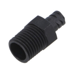 Adaptor; neagră; Luer Lock; pt.dozatoare; Filet: NPT 1/4"
